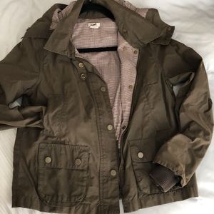 J. Crew lightweight hooded utility jacket